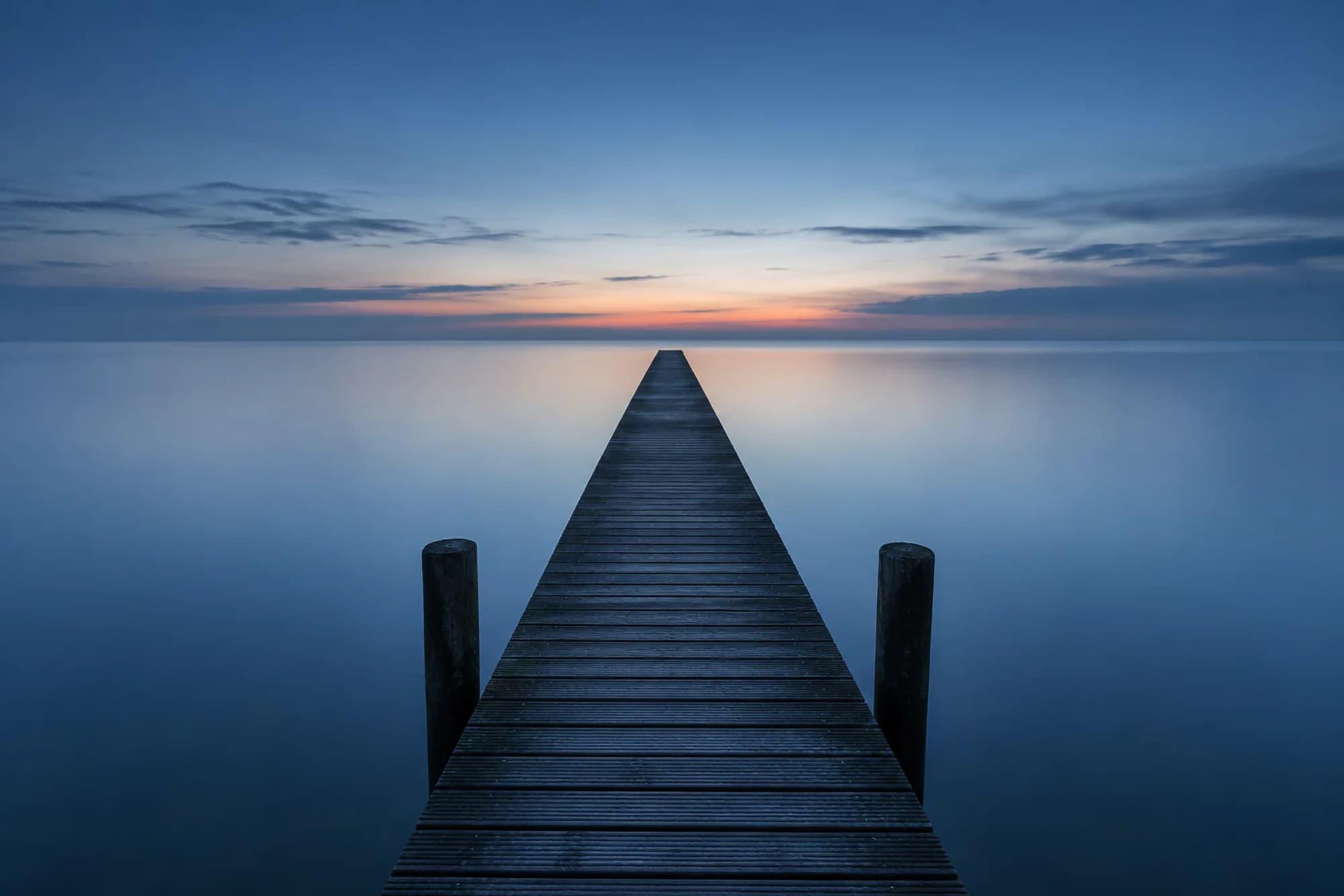 Pier at blue hour